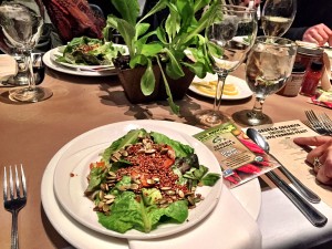 Meritage's Roasted Vegetable Salad: A blend of greens, oven roasted carrots, parsnips & cauliflower, red quinoa, roasted pumpkin seed with a balsamic vinaigrette. *The Farmer's Feast at The Georgia Organic's Conference