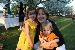 Tamara Edwards with her two grand children, Ella Edwards and Gideon Jones.